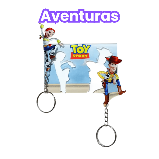Aventuras - Soporte + 2 llaveros