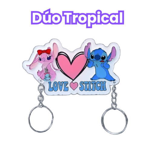 Dúo Tropical - Soporte + 2 llaveros