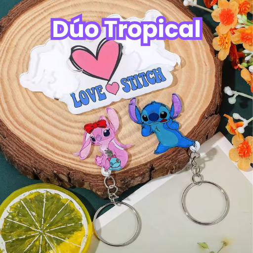 Dúo Tropical - Soporte + 2 llaveros