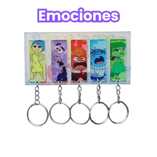 Emociones - Soporte + 5 llaveros