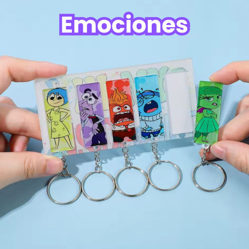 Emociones - Soporte + 5 llaveros