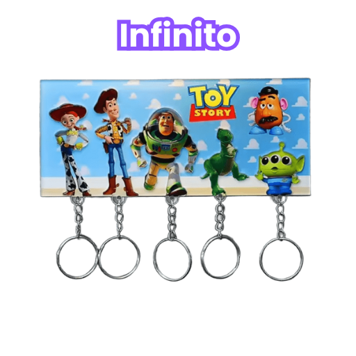 Infinito - Soporte + 5 llaveros