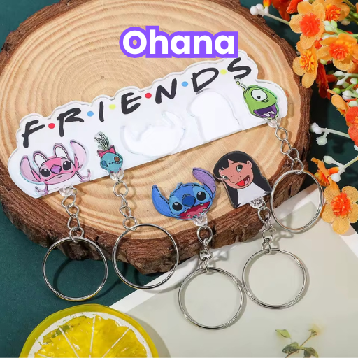 Ohana - Soporte + 5 llaveros