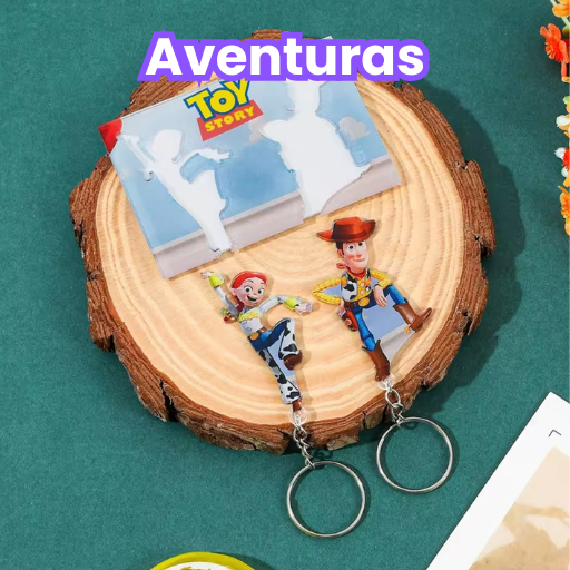 Aventuras - Soporte + 2 llaveros