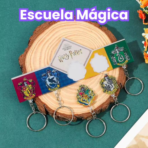 Escuela Mágica - Soporte + 5 llaveros