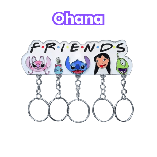Ohana - Soporte + 5 llaveros