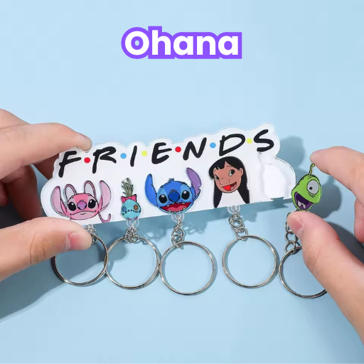 Ohana - Soporte + 5 llaveros